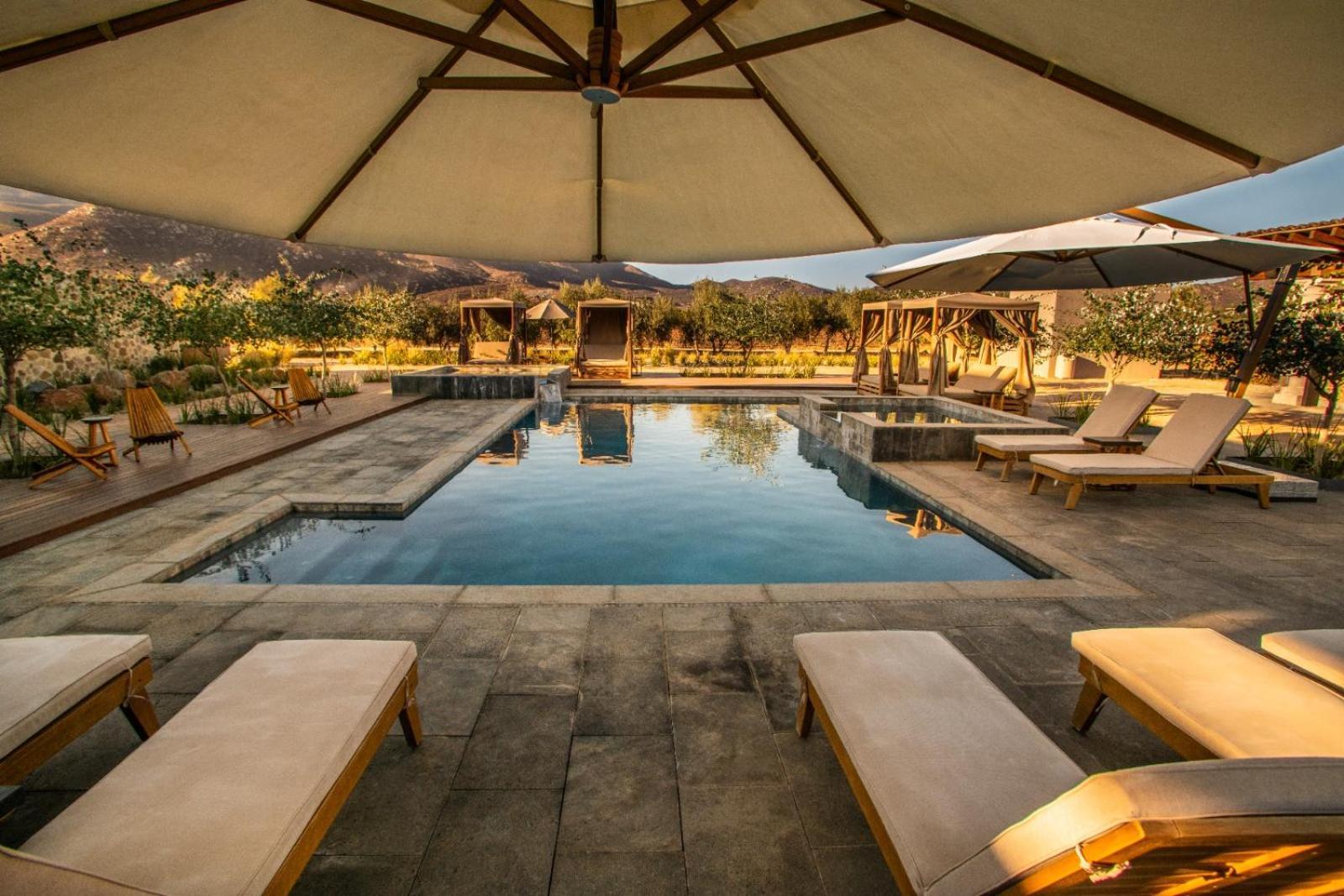 Hotel Flores De Sal-Valle De Guadalupe Bagian luar foto