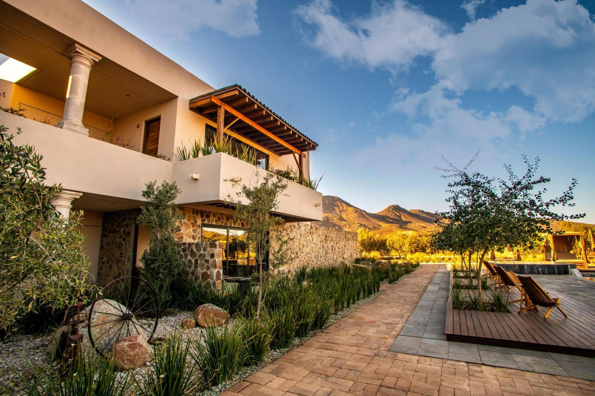 Hotel Flores De Sal-Valle De Guadalupe Bagian luar foto